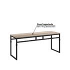 Banco Industrial Delta L - Carvalho/preto