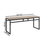 Banco Industrial Delta L - Carvalho/preto