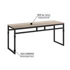 Banco Industrial Delta L - Carvalho/preto