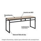 Banco Industrial Delta L - Carvalho/preto