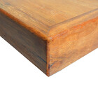 Banco Industrial Texas Madeira Maciça 1 20m Ferragem Preta