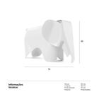 Banco Infantil Elefante Eames - Branco