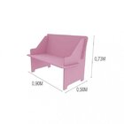 Banco Infantil Twister Tcil Móveis Quartzo Rosa/quartzo Rosa