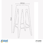 Banco Iron Stool Preto