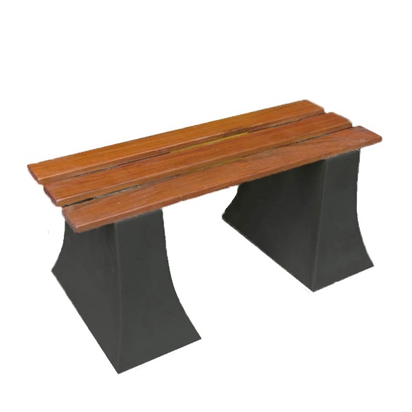 Banco Jardim Banco Espera Frances 1 Metro - Marrom Madeira 015