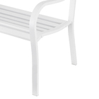 Banco Jordânia Aço 2 lugares 80x56cm Branco Naterial