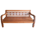 Banco Leito Andorinha Em Madeira De Demolição - Cód 1682