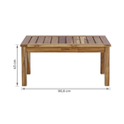 Banco para Jardim Madeira 4 Lugares 90,6cm Marrom Tropicália Naterial