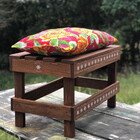 Banco Madeira Handy Canela E Almofada