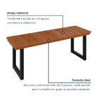 Banco Madeira Maciça 130cm Capri 130cm X 45cm X 40cm Preto/ M