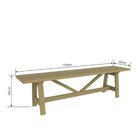 Banco Madeira Maciça Farm Artemobli Carvalho