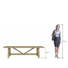 Banco Madeira Maciça Farm Artemobli Carvalho