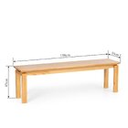 Banco Madeira Maciça Piazza  Amêndoa