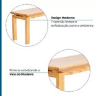 Banco Madeira Maciça Piazza  Amêndoa