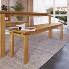 Banco Madeira Maciça Piazza  Amêndoa