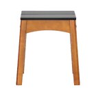 Banco Médio Áustria Madeira Maciça Assento Mdf Laqueado Amênd