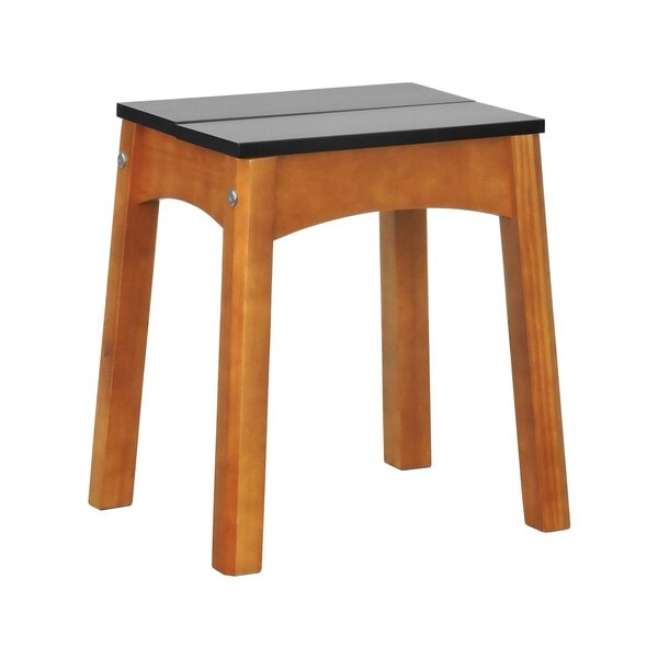 Banco Médio Áustria Madeira Maciça Assento Mdf Laqueado Amênd