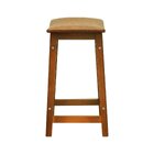 Banco Médio Confort Madeira Maciça Assento Anatômico Estofado