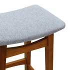 Banco Médio Confort Madeira Maciça Assento Anatômico Estofado