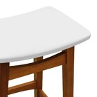 Banco Médio Confort Madeira Maciça Assento Anatômico Estofado