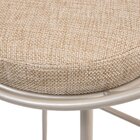 Banco Médio Cozinha Barzinho Metal Sunset Champanhe/ Areia