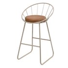 Banco Médio Cozinha Barzinho Metal Sunset Champanhe/durango K