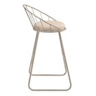 Banco Médio Cozinha Barzinho Metal Sunset Champanhe/facto Pér