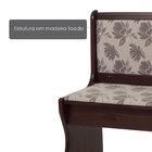 Banco Menor Em Madeira Maciça Hannover Encosto Anatômico E Ac