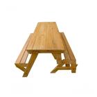 Banco Mesa Com Verniz Natural Para 6 Pessoas - 1,7 Metros