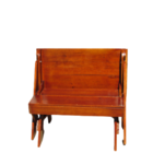 Banco Mesa Envernizado Com Imbuia + Par De Banquetas - 1 Metro