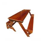 Banco Mesa Liso Com Osmocolor Imbuia - 1,6 Metros