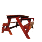 Banco Mesa Mogno + Apoio De Braços - 1 7 Metros