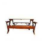 Banco Mesa Osmocolor Imbuia + Apoio De Braços - 1,6 Metros