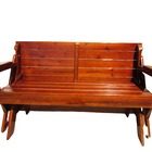 Banco Mesa Osmocolor Imbuia + Apoio De Braços - 1,7 Metros