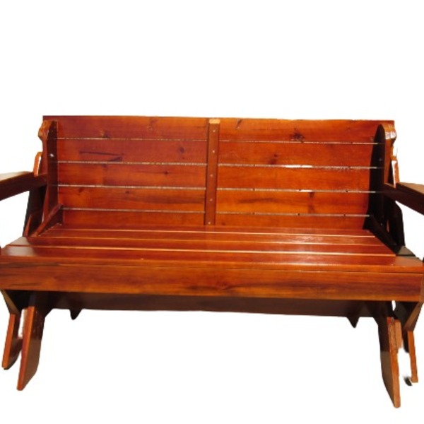 Banco Mesa Osmocolor Imbuia + Apoio De Braços - 1,7 Metros