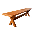 Banco Mineiro Bandeirola Em Madeira De Demolição - Cód 804