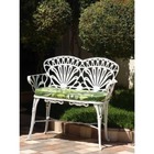 Banco Namoradeira Primavera Em Alumínio Fundido - Cód 2050