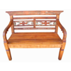 Banco Namoradeira Rústico Peacock Madeira Demolição - Cód 1121