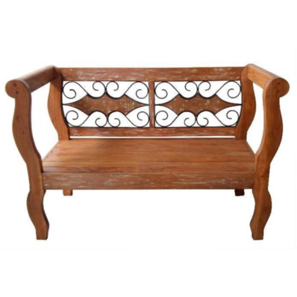 Banco Namoradeira Rústico Pietra Em Madeira De Demolição - Có