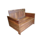 Banco Namoradeira Rústico Tulsa Em Madeira De Demolição - Cód