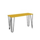 Banco Namoradeira Tampo Pés Hairpin Legs Estilo Industrial Am