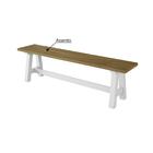 Banco Niagra 200 Cm - Branco/carvalho