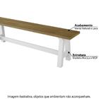 Banco Niagra 200 Cm - Branco/carvalho