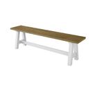 Banco Niagra 200 Cm - Branco/carvalho