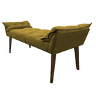 Banco Opalla 120x Suede Mostarda - Dominic Decor