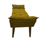 Banco Opalla 120x Suede Mostarda - Dominic Decor