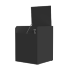 Banco Organizador - Puff Com Abertura  Caixa Organizadora - P