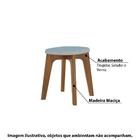 Banco Oval Happy - Castanho/cinza