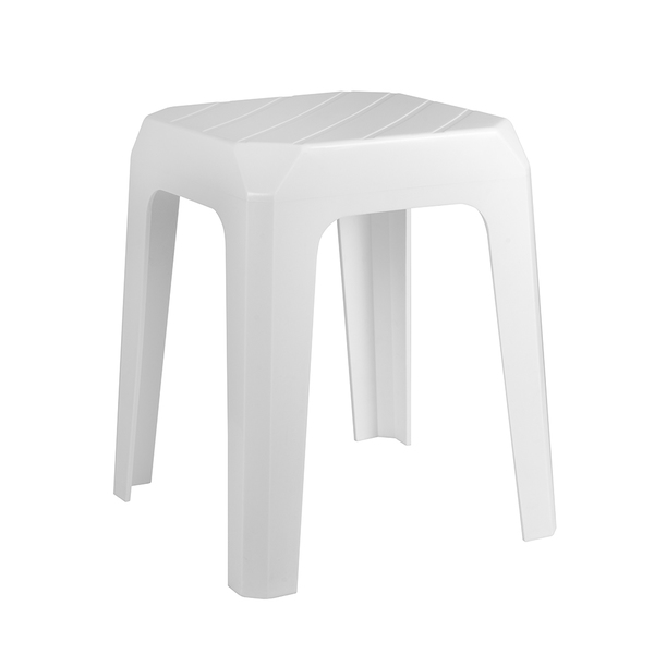 Banco para Banheiro 41x30cm Plástico Branca Astra