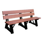 Banco Para Jardim Com Encosto 1,75 M Em Madeira Plástica Ipê